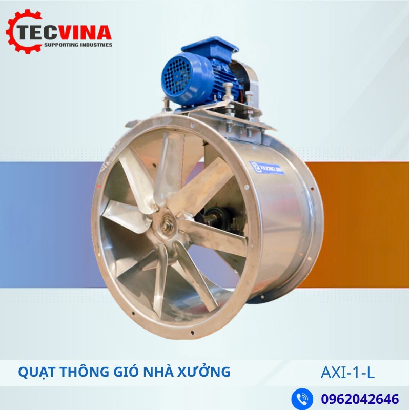 QUẠT THÔNG GIÓ NHÀ XƯỞNG AXI-1-L